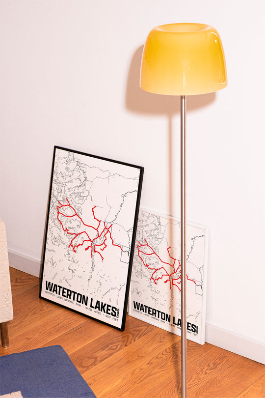 Waterton Lakes National Park – Perimeter Map Print