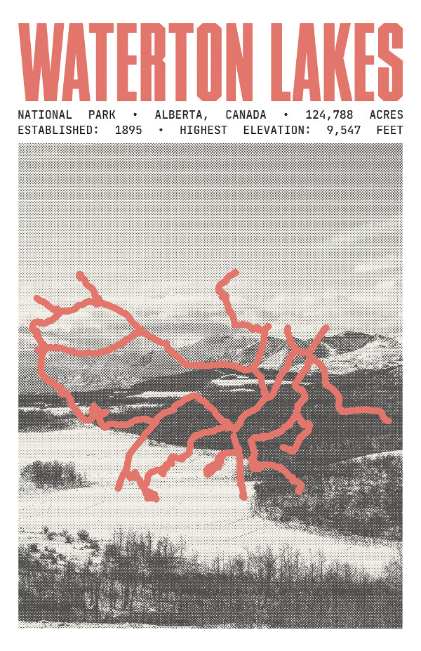 Waterton Lakes National Park Poster