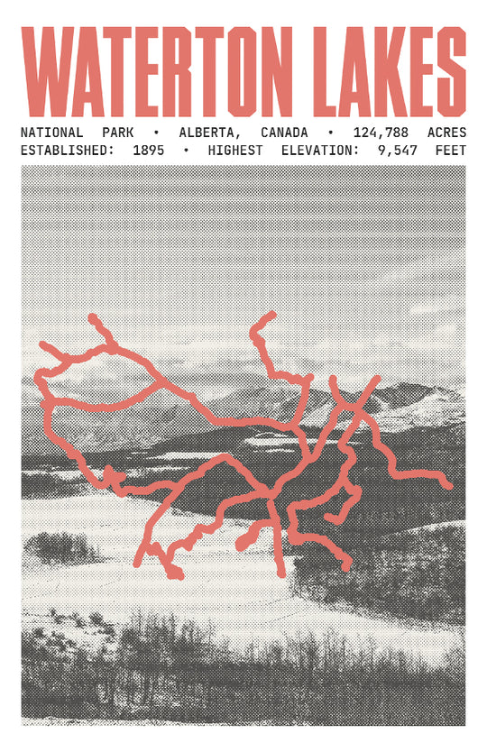 Waterton Lakes National Park Poster