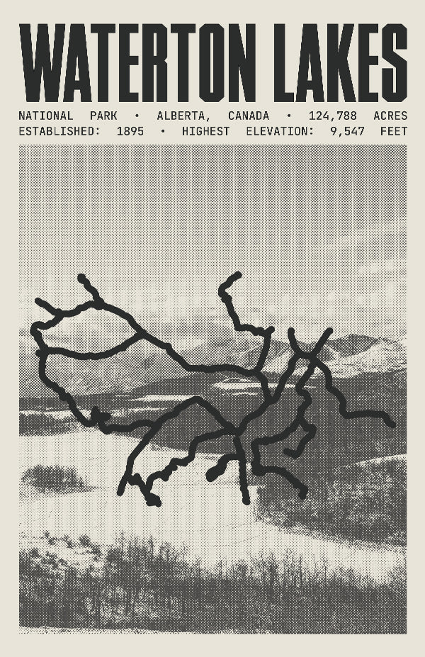 Waterton Lakes National Park Poster
