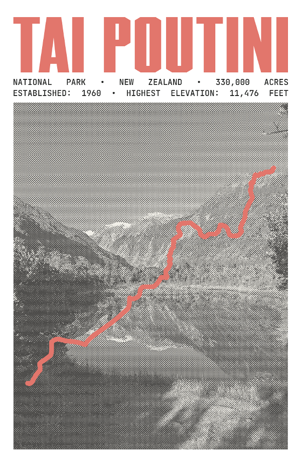 Westland Tai Poutini National Park Poster