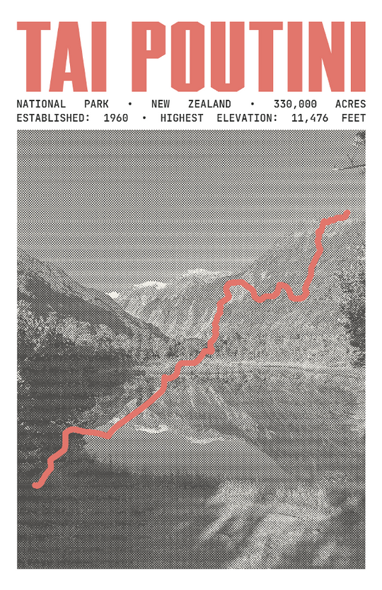 Westland Tai Poutini National Park Poster