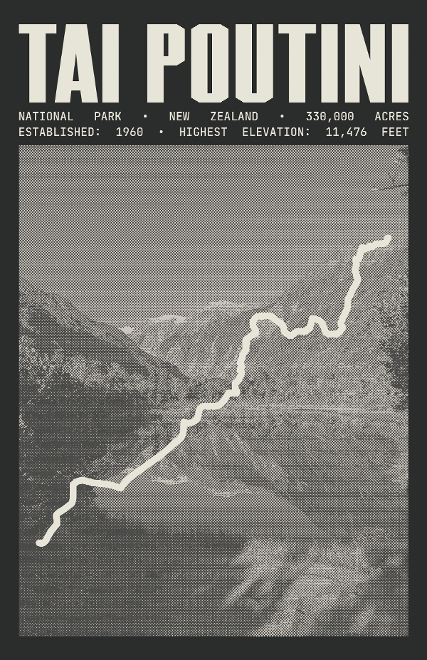 Westland Tai Poutini National Park Poster
