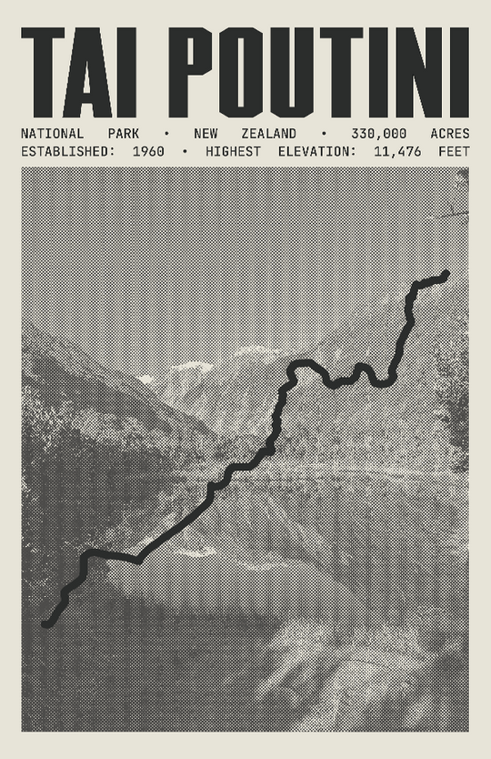 Westland Tai Poutini National Park Poster