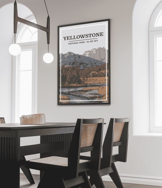 Yellowstone National Park Print | Vintage Style