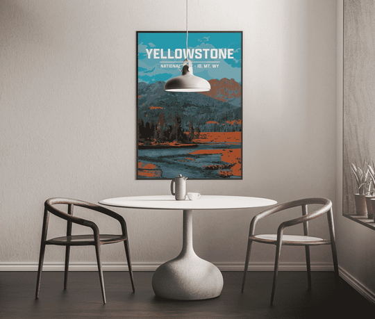 Yellowstone National Park Print | Vintage Style