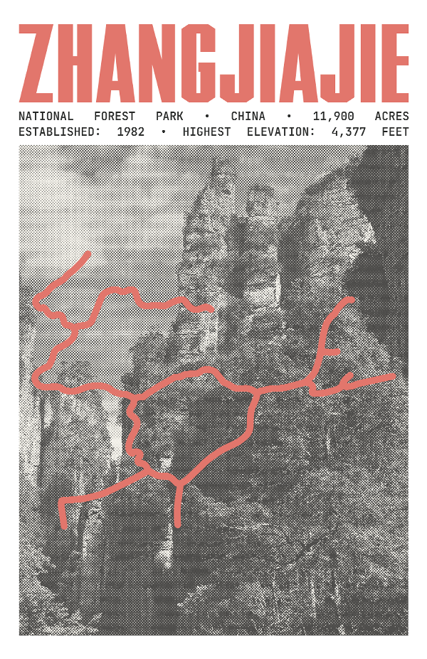 Zhangjiajie National Forest Park Poster