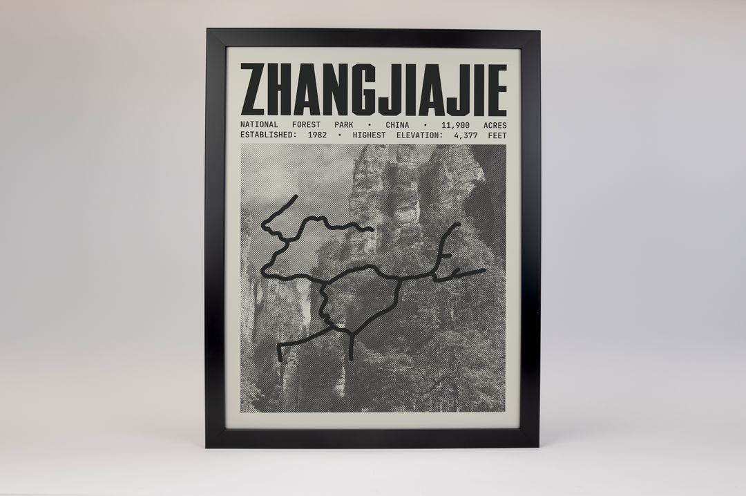 Zhangjiajie National Forest Park Poster