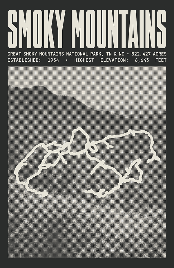 Great Smoky Mountains National Park Poster