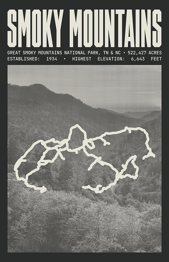Great Smoky Mountains National Park Poster