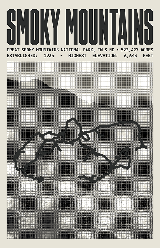 Great Smoky Mountains National Park Poster